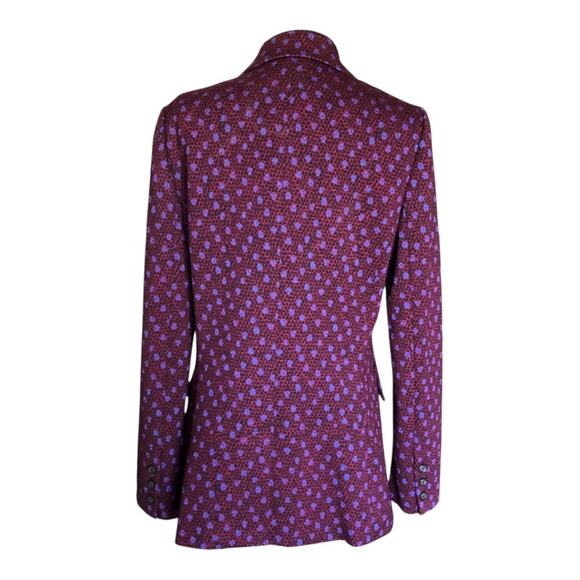 DVF Diane von Furstenberg NWT Bien Graphic Print Double Breasted Blazer Size 6 - Picture 5 of 16